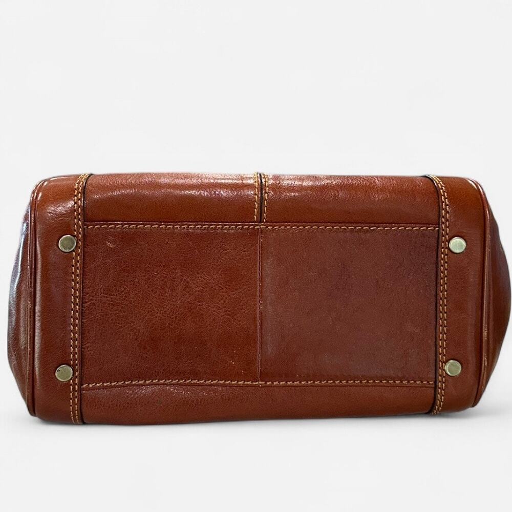 Gianni Conti - Italian leather Gladstone bag, Italian leather & retro hardware - Picture 6 of 14